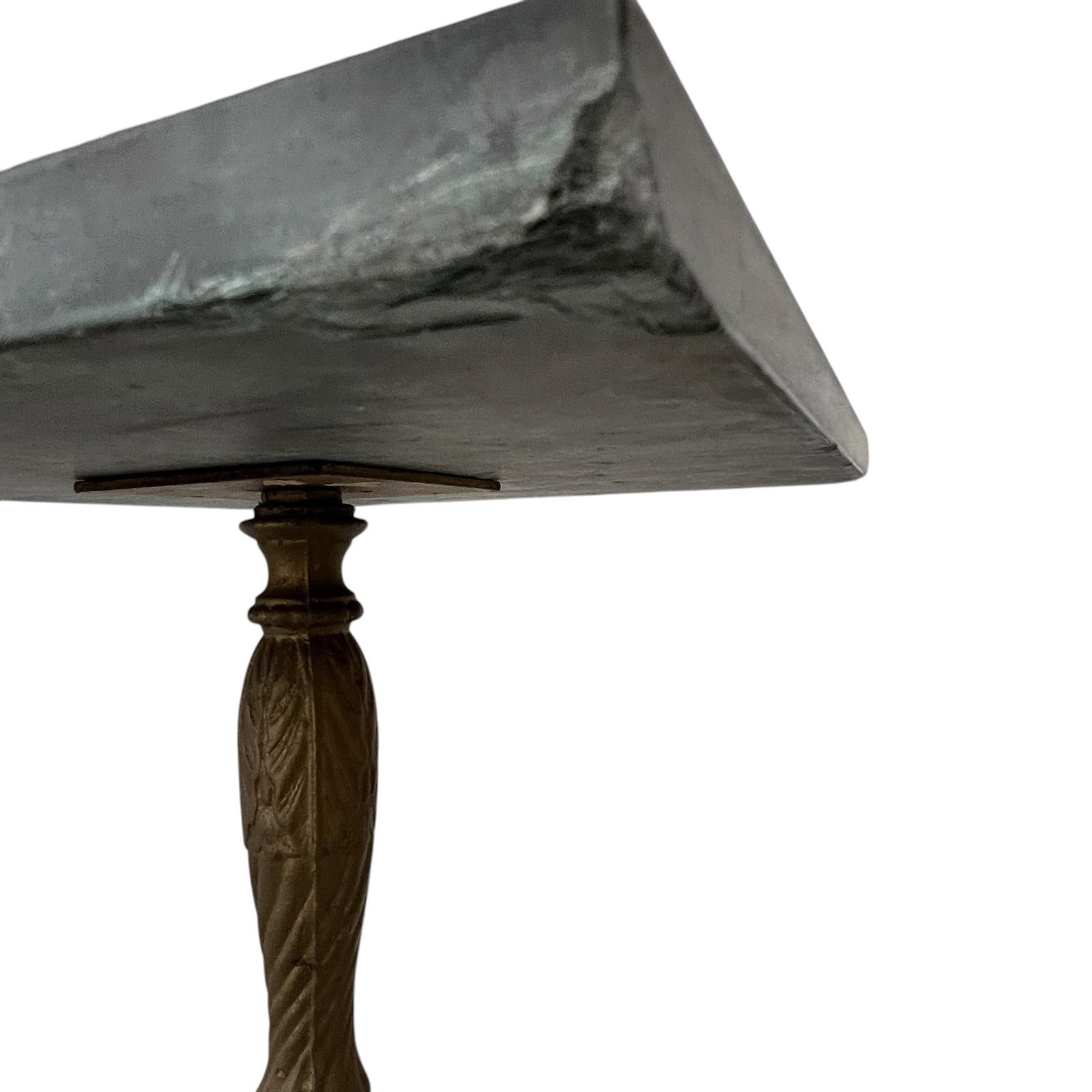 Antique Patinated Gilt Cast Iron Marble Top Drink Table - 8