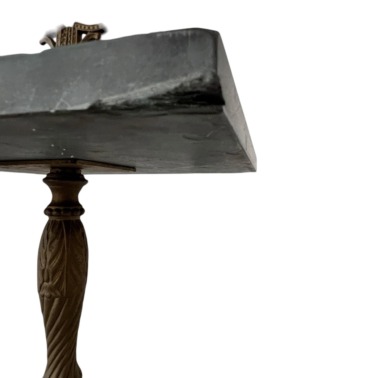 Antique Patinated Gilt Cast Iron Marble Top Drink Table - 9