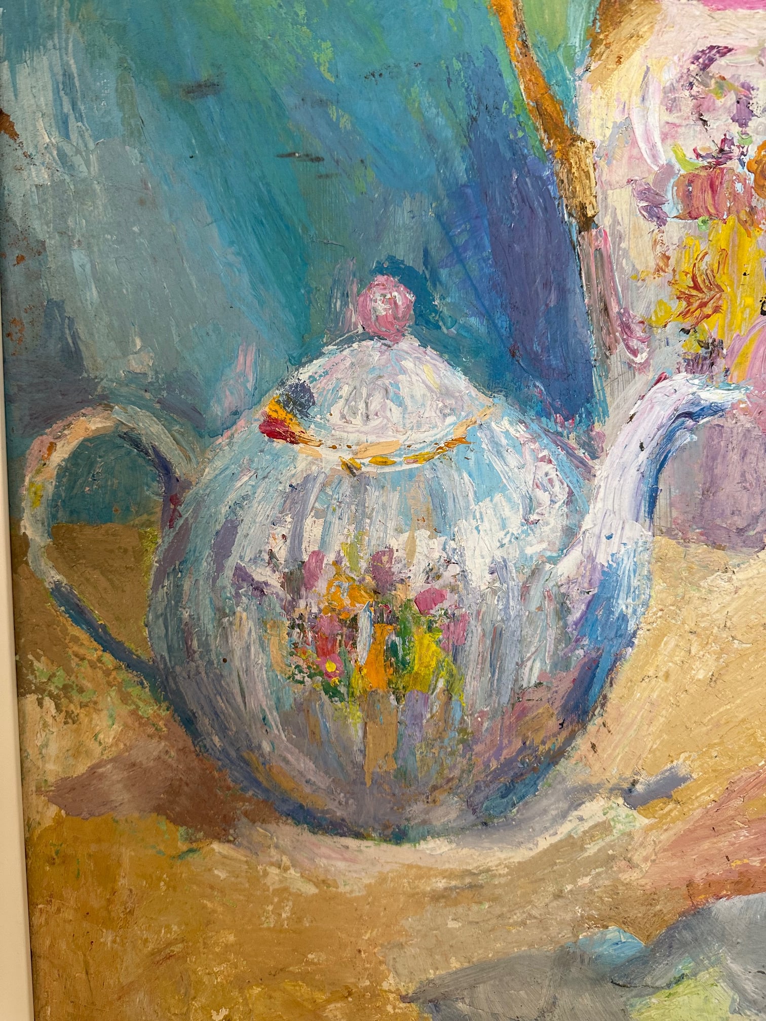 Original Romantic Still Life Painting in Gorgeous Pastel Colors - 3