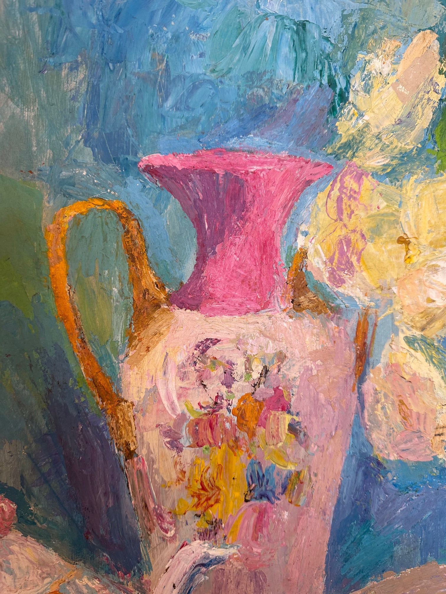 Original Romantic Still Life Painting in Gorgeous Pastel Colors - 4