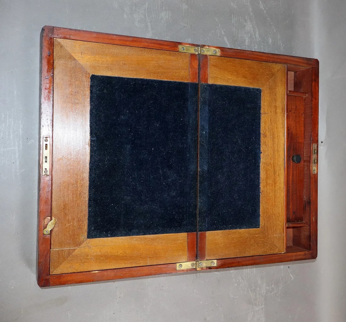 English Inlaid Mahogany Lap Desk / Writing Slope, 19th Century - 6