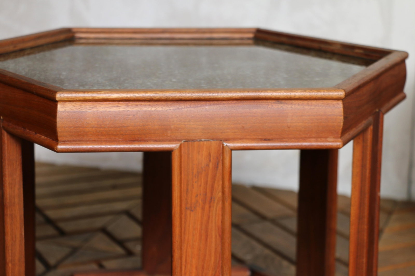 Pair of John Keal for Brown Saltman "Domino" Hexagonal Side Tables | Mid-Century Modern, 1960s - 13