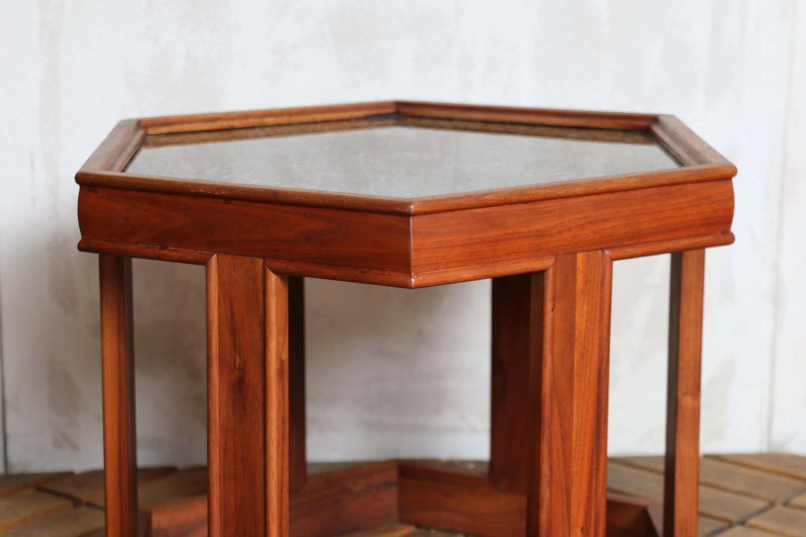 Pair of John Keal for Brown Saltman "Domino" Hexagonal Side Tables | Mid-Century Modern, 1960s - 15