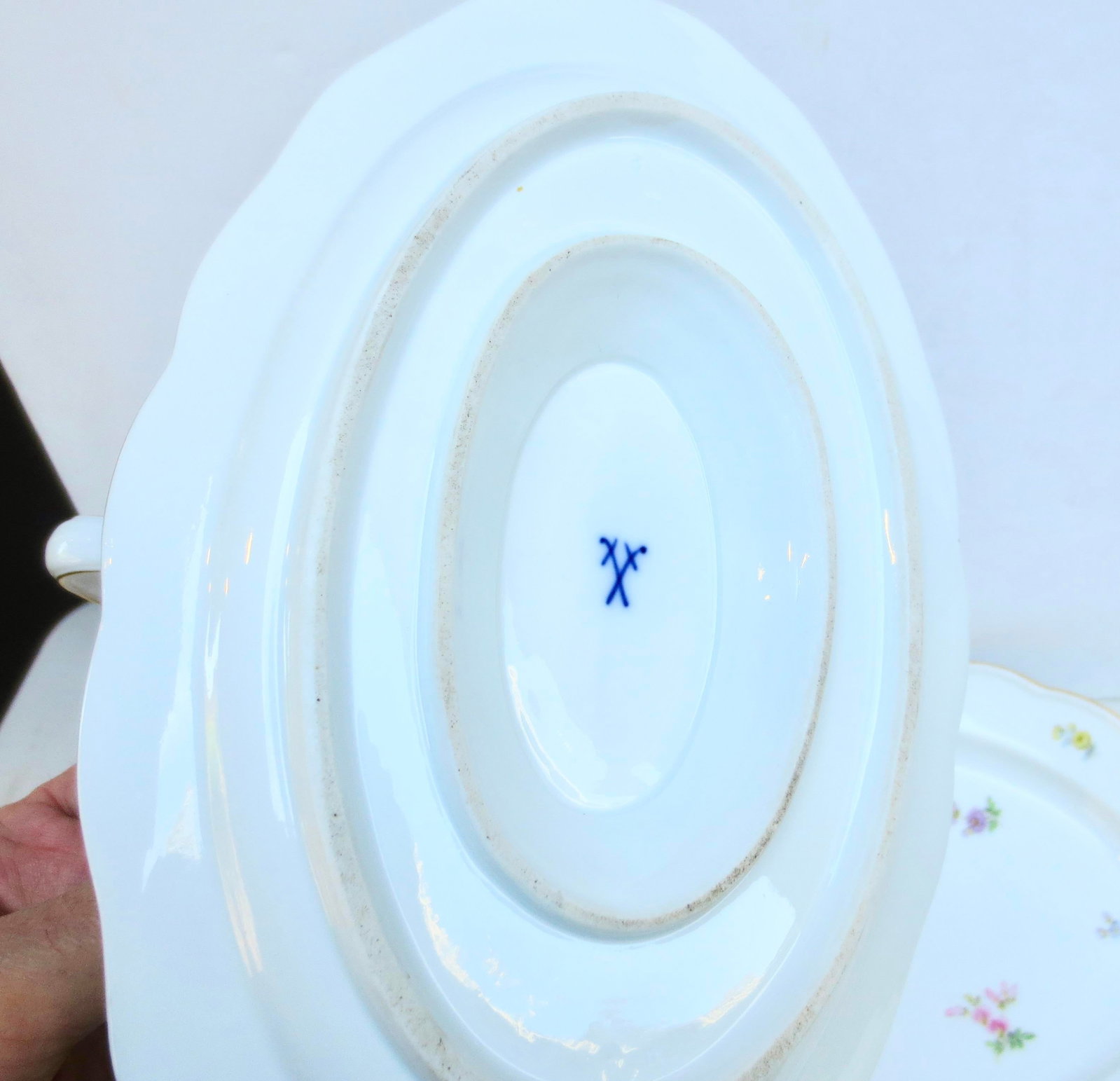 Mid 20th Century Meissen Serving Trays and Sauce Boat- Set of 4 Pieces - 2