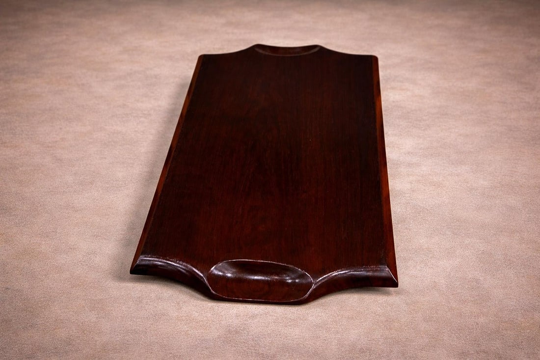 Serving Tray in Hardwood, Jean Gillon, 1960s - 4