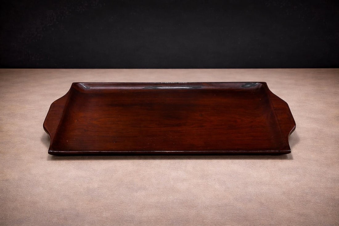 Serving Tray in Hardwood, Jean Gillon, 1960s - 5