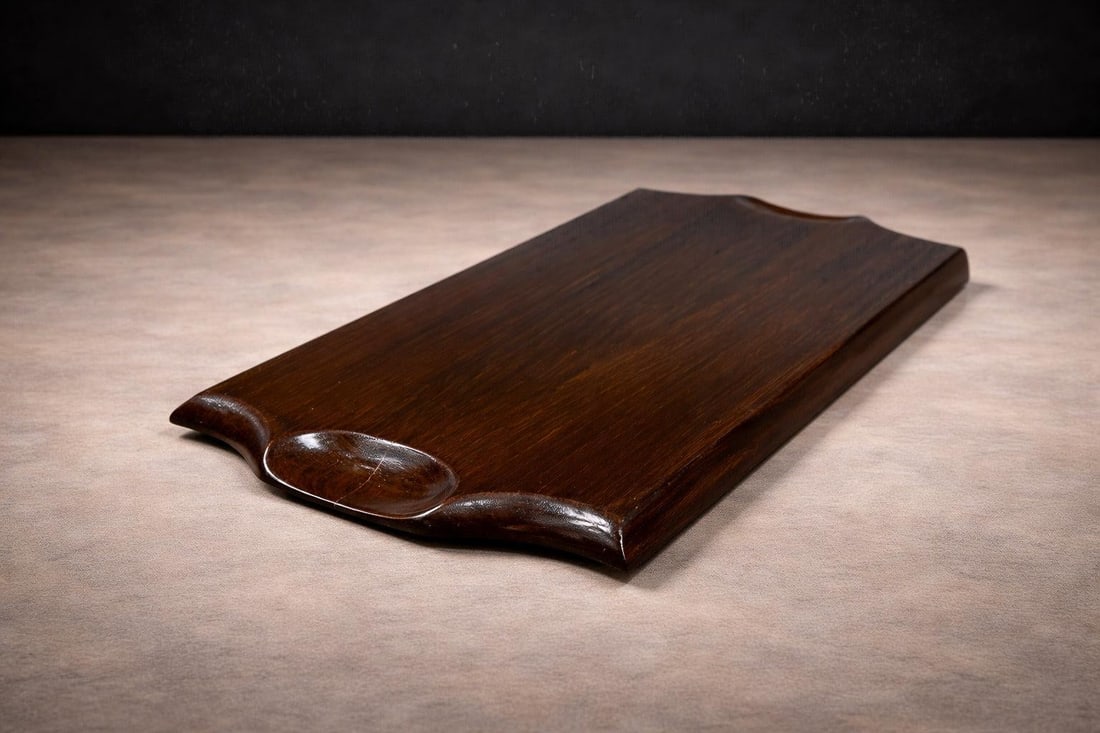 Serving Tray in Hardwood, Jean Gillon, 1960s - 6