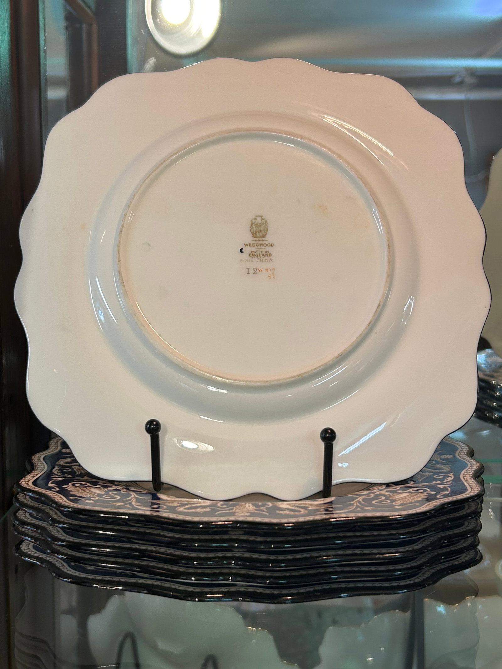 Wedgwood Vintage Set of 12 Bone China Square Luncheon Plates - 8