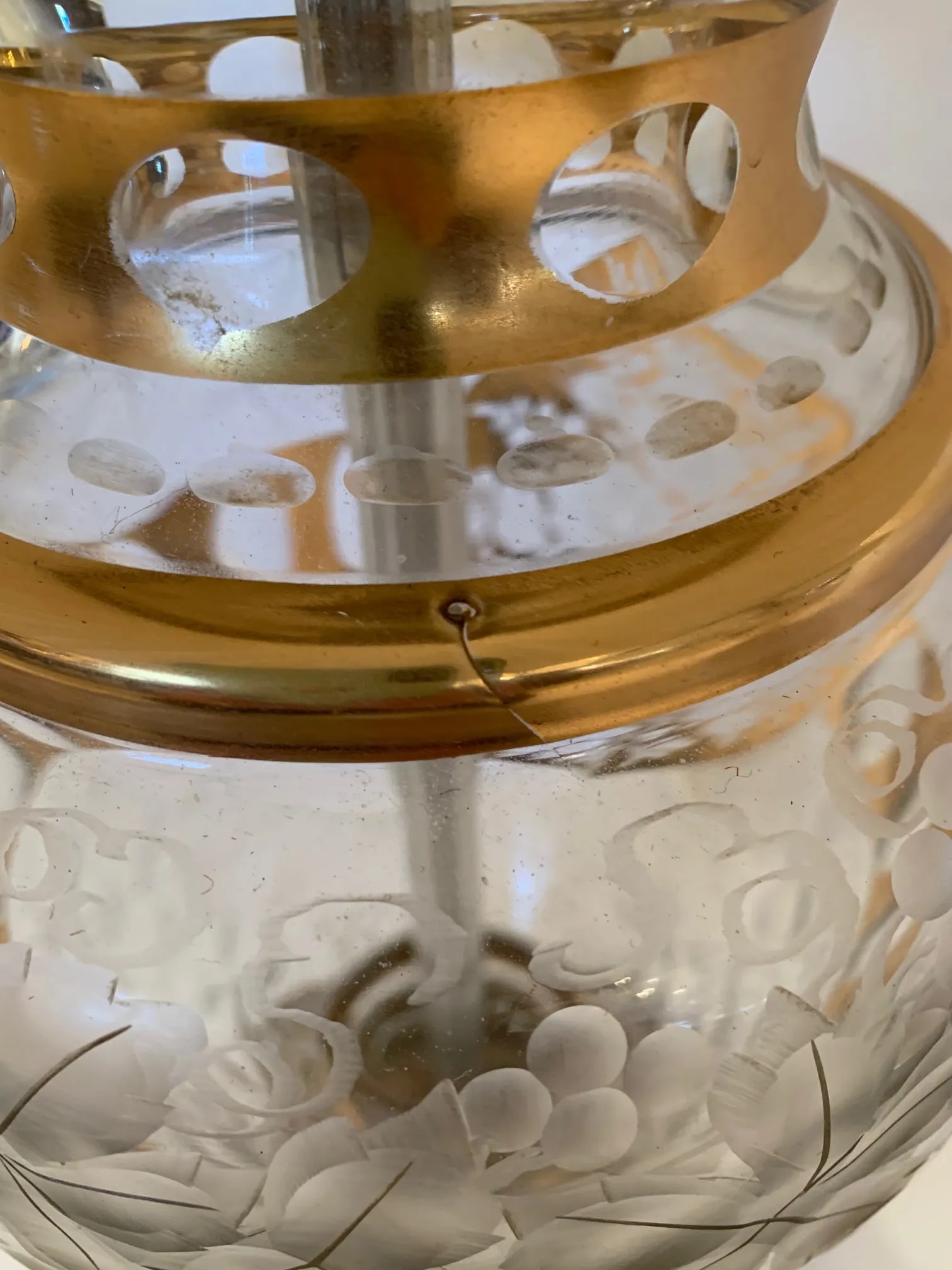 Vintage Crystal Table Lamps -A Pair - 10