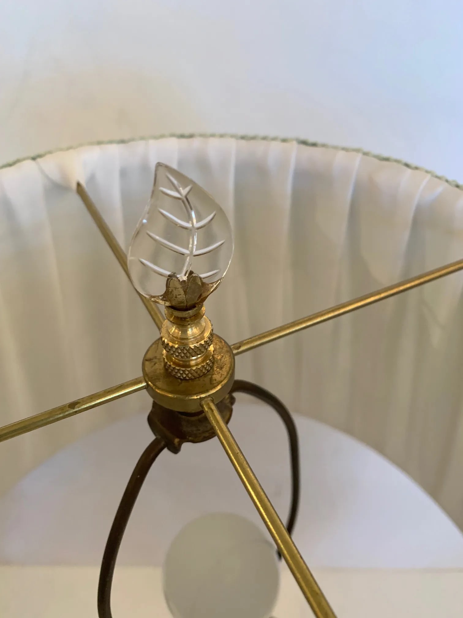 Vintage Crystal Table Lamps -A Pair - 12