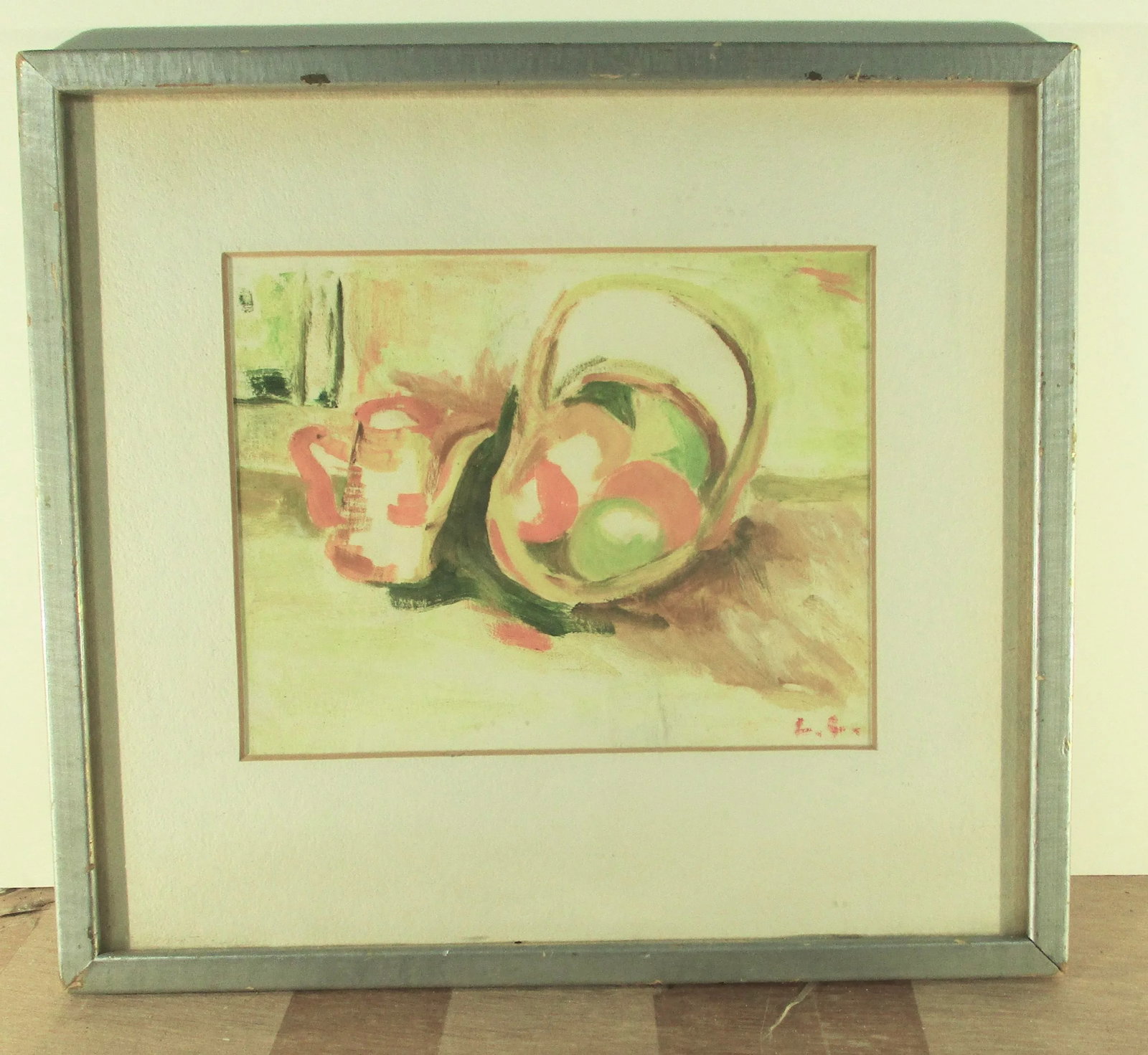 1980s Still Life Watercolor Painting, Framed - 2