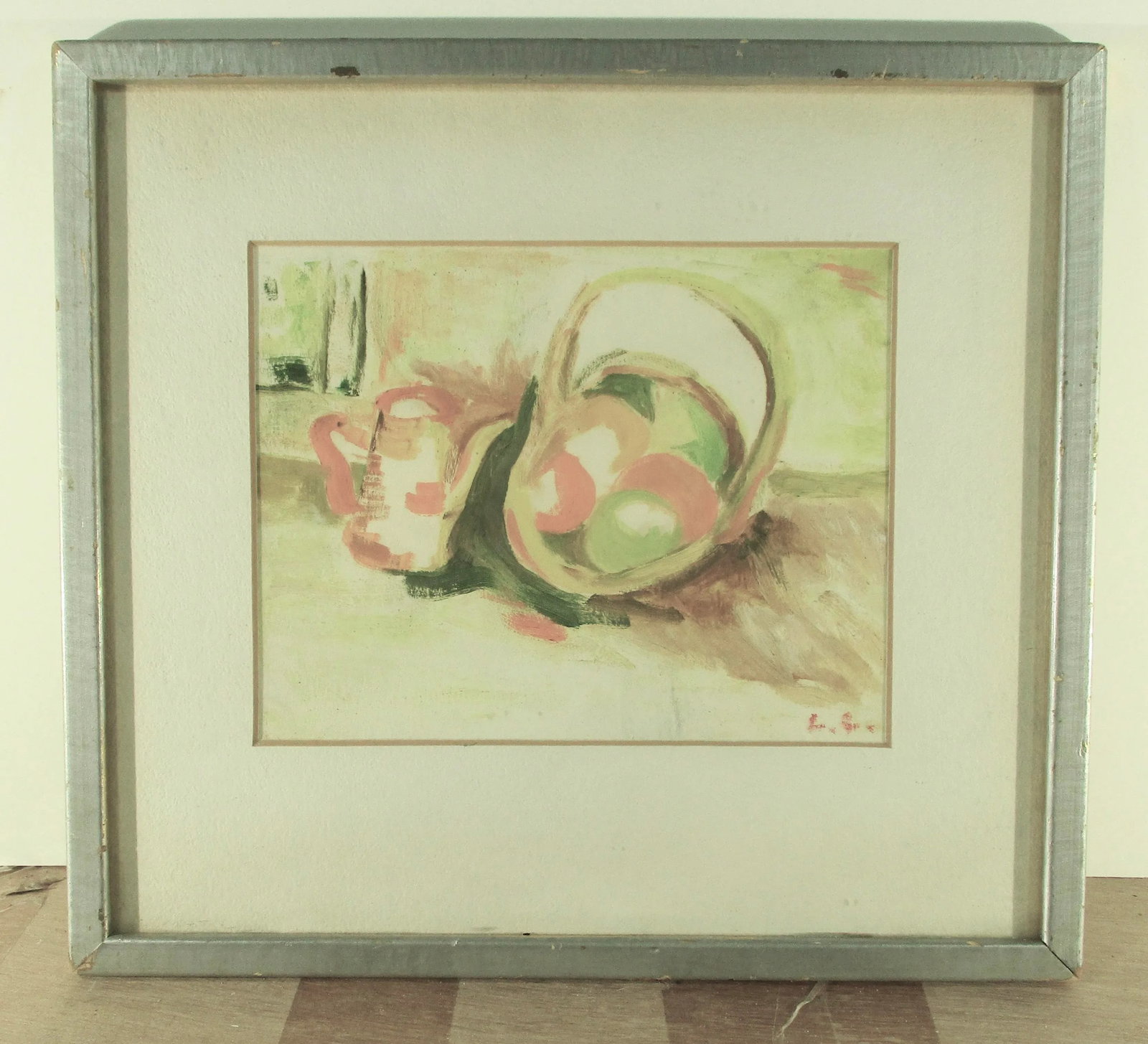 1980s Still Life Watercolor Painting, Framed - 6