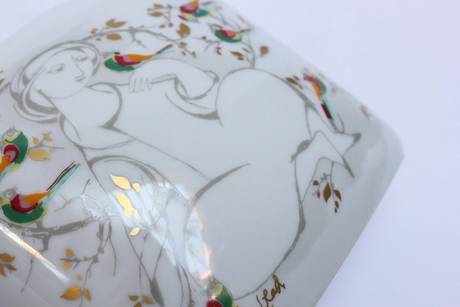 Danish Modern Porcelain Vase by BjÃ¸rn Wiinblad for Rosenthal - 10