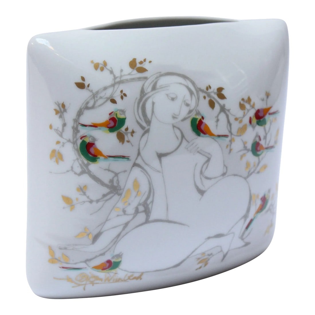 Danish Modern Porcelain Vase by BjÃ¸rn Wiinblad for Rosenthal (1 of 13)