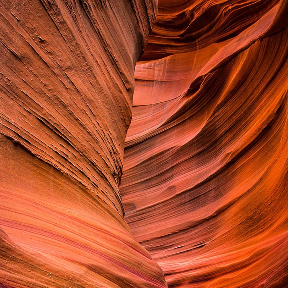 2021 "Leading Me In. Slot Canyon. Navajo Nation, Arizona" Modern Photography, Ultra Vibrant Acrylic - 2