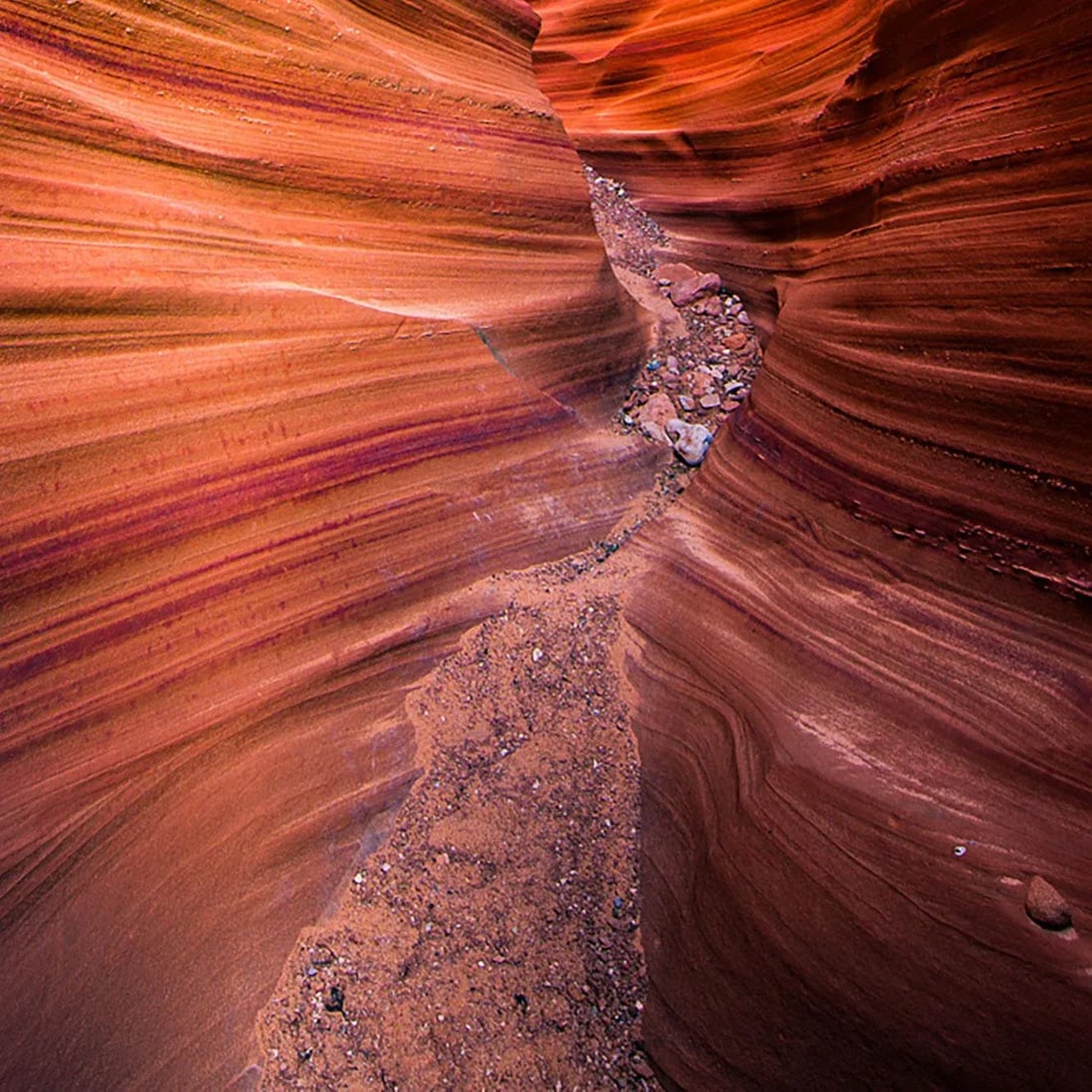 2021 "Leading Me In. Slot Canyon. Navajo Nation, Arizona" Modern Photography, Ultra Vibrant Acrylic - 5