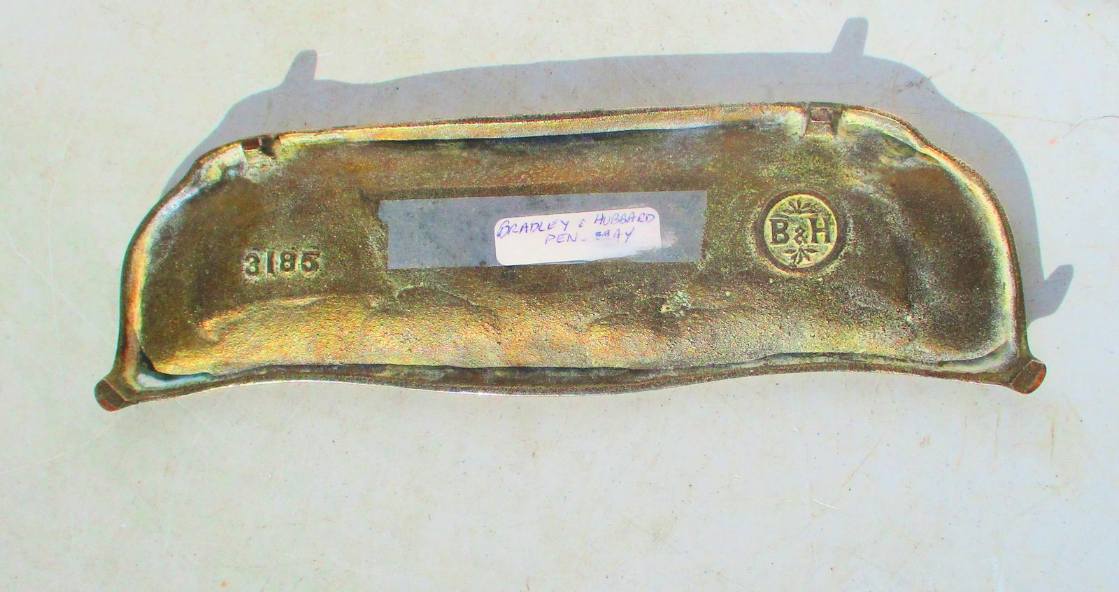 1900s Art Nouveau Bronze Desk Pen Tray - 2