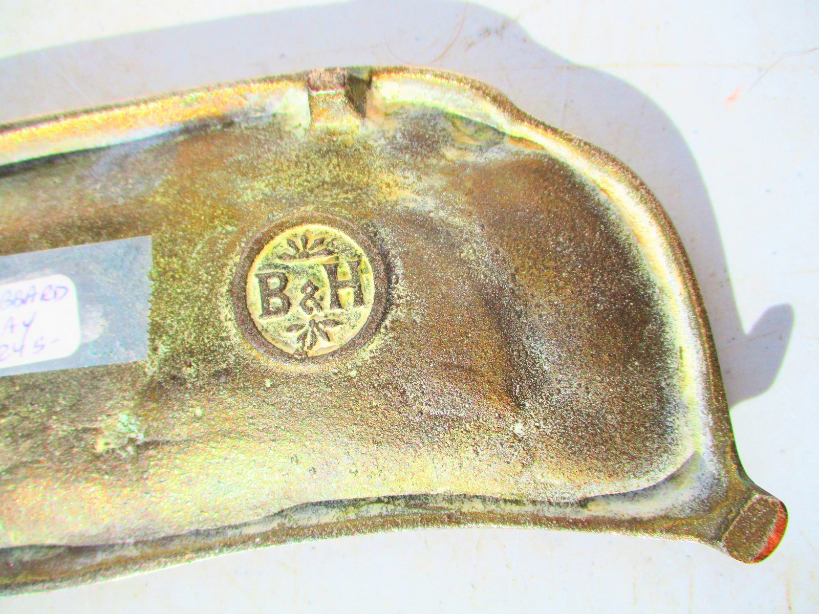 1900s Art Nouveau Bronze Desk Pen Tray - 5