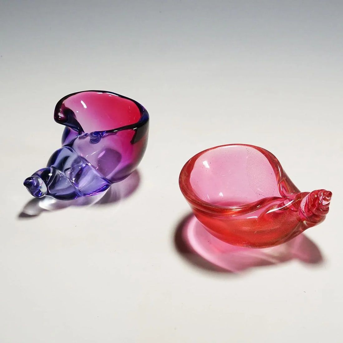 Collection of 11 Murano Art Glass Cornucopia by Seguso 1950s-60s - 10
