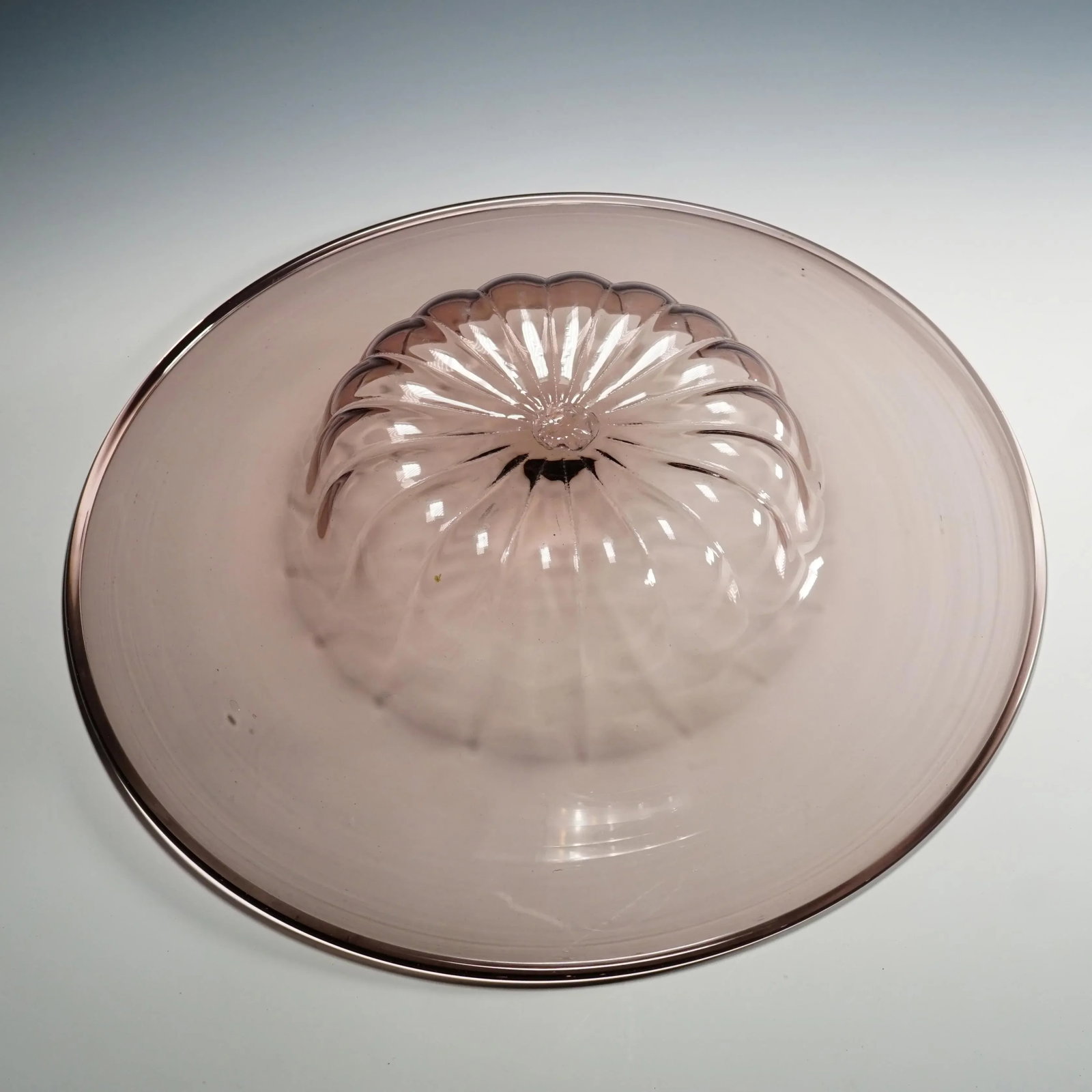 Very Large Vetro Soffiato Glass Dish by Vittorio Zecchin for Venini Murano Ca. 1925 - 6