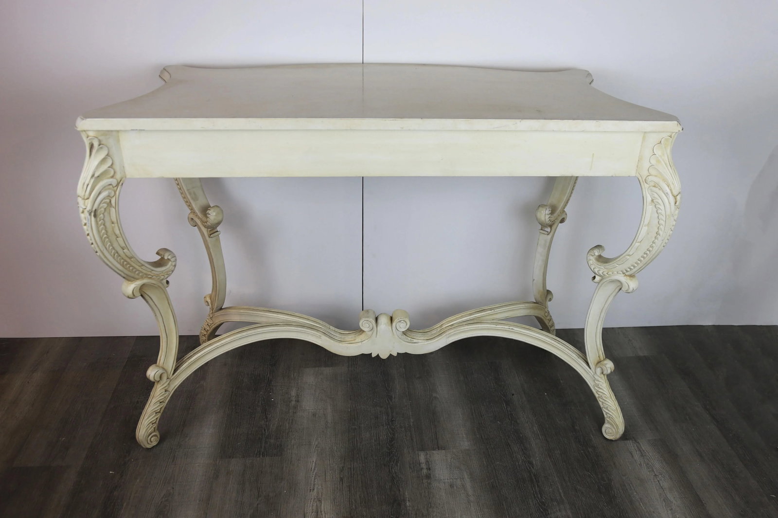 Hand-Carved Victorian Style . Entrance Table, Console Table - 7