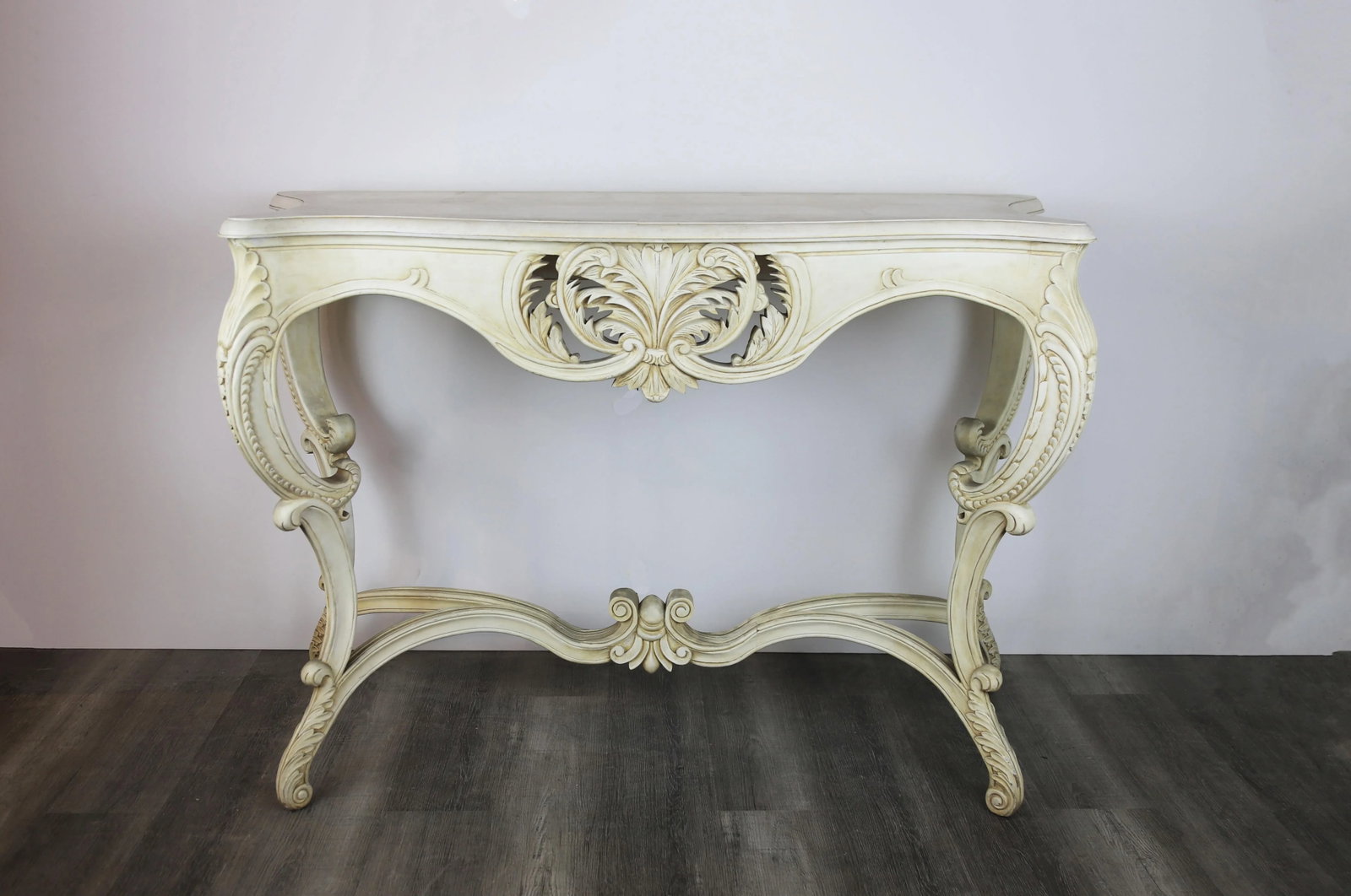 Hand-Carved Victorian Style . Entrance Table, Console Table - 8