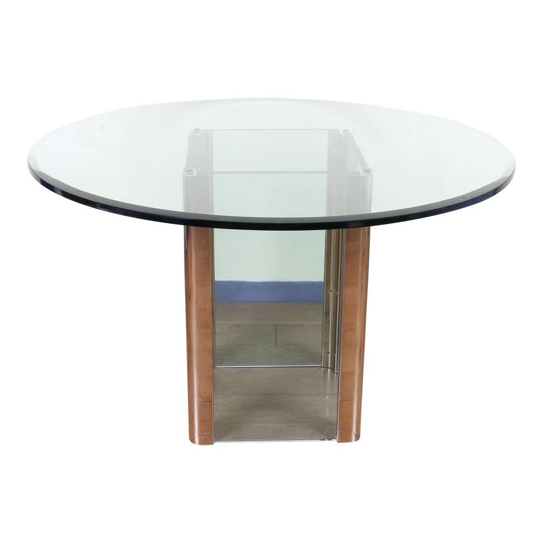Glass and Brass Dining Table by Pace (1 of 6)