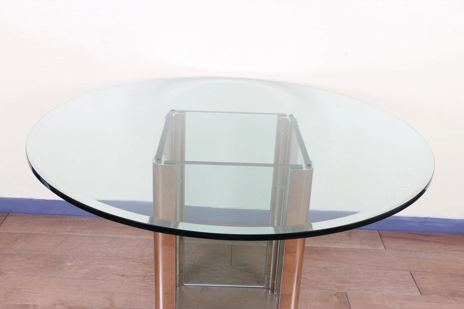 Glass and Brass Dining Table by Pace - 5