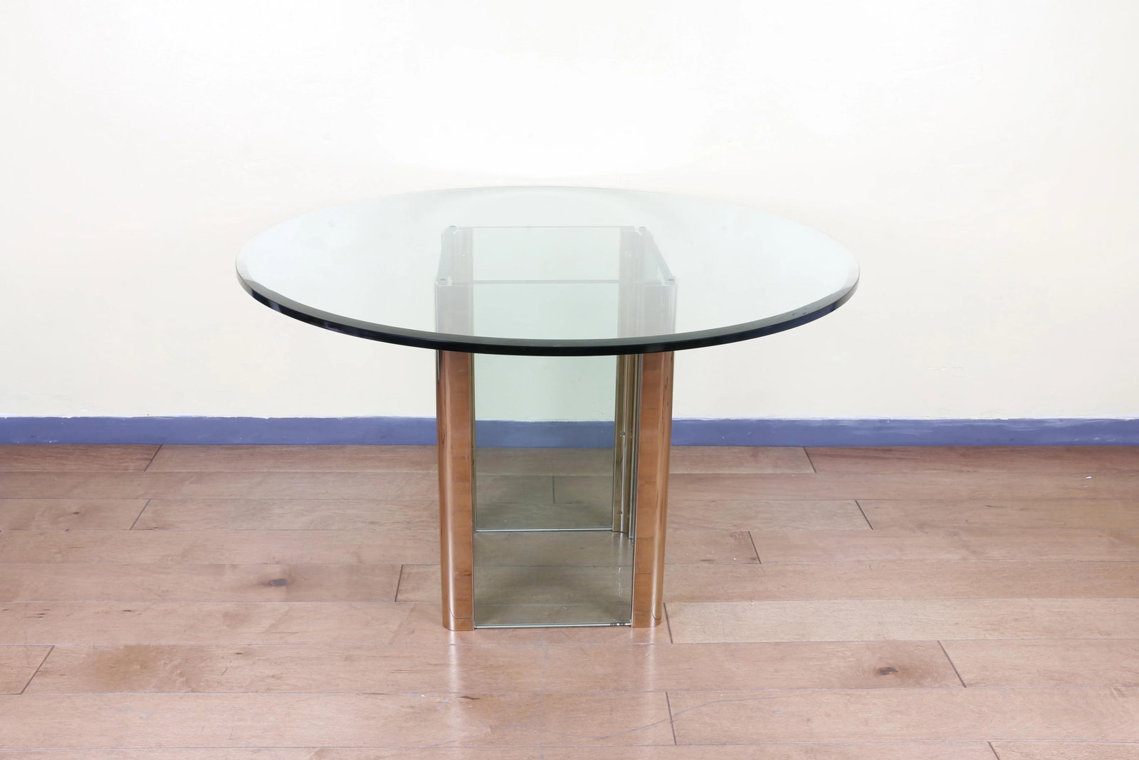 Glass and Brass Dining Table by Pace - 6