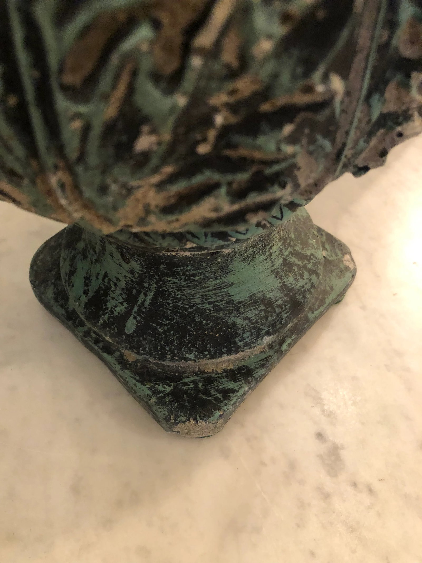 Vintage Pineapple Shaped Finial Sculptures -A Pair - 9