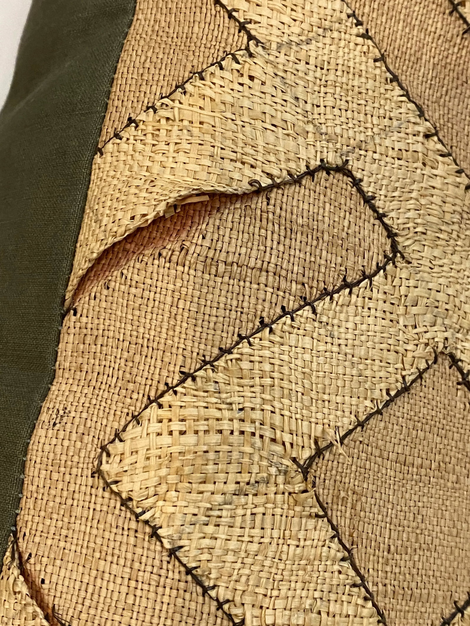 Throw Pillow Made from 19th Century Kuba Textile - 6