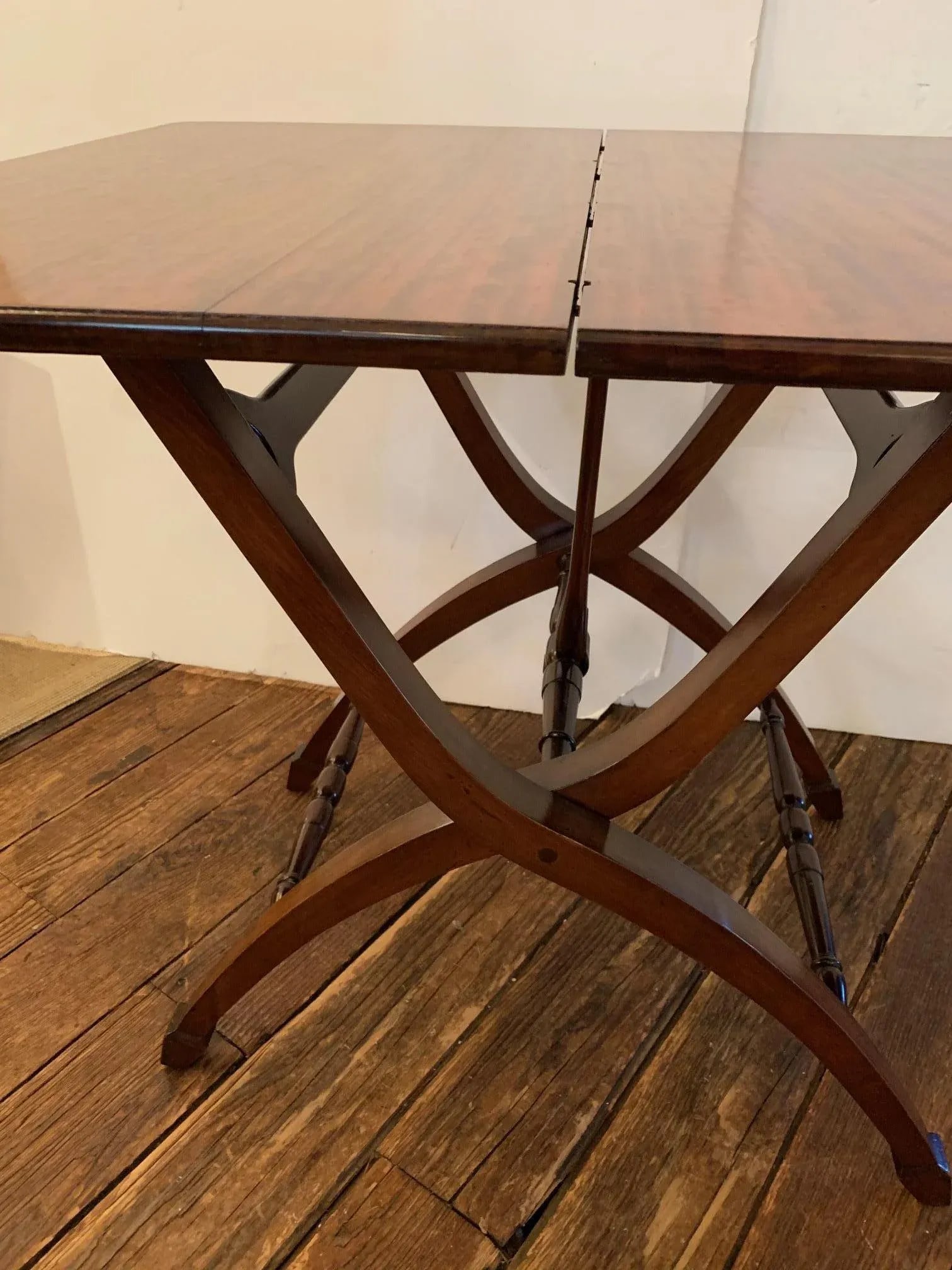 Campaign Style Mahogany Side or Dining Table - 2