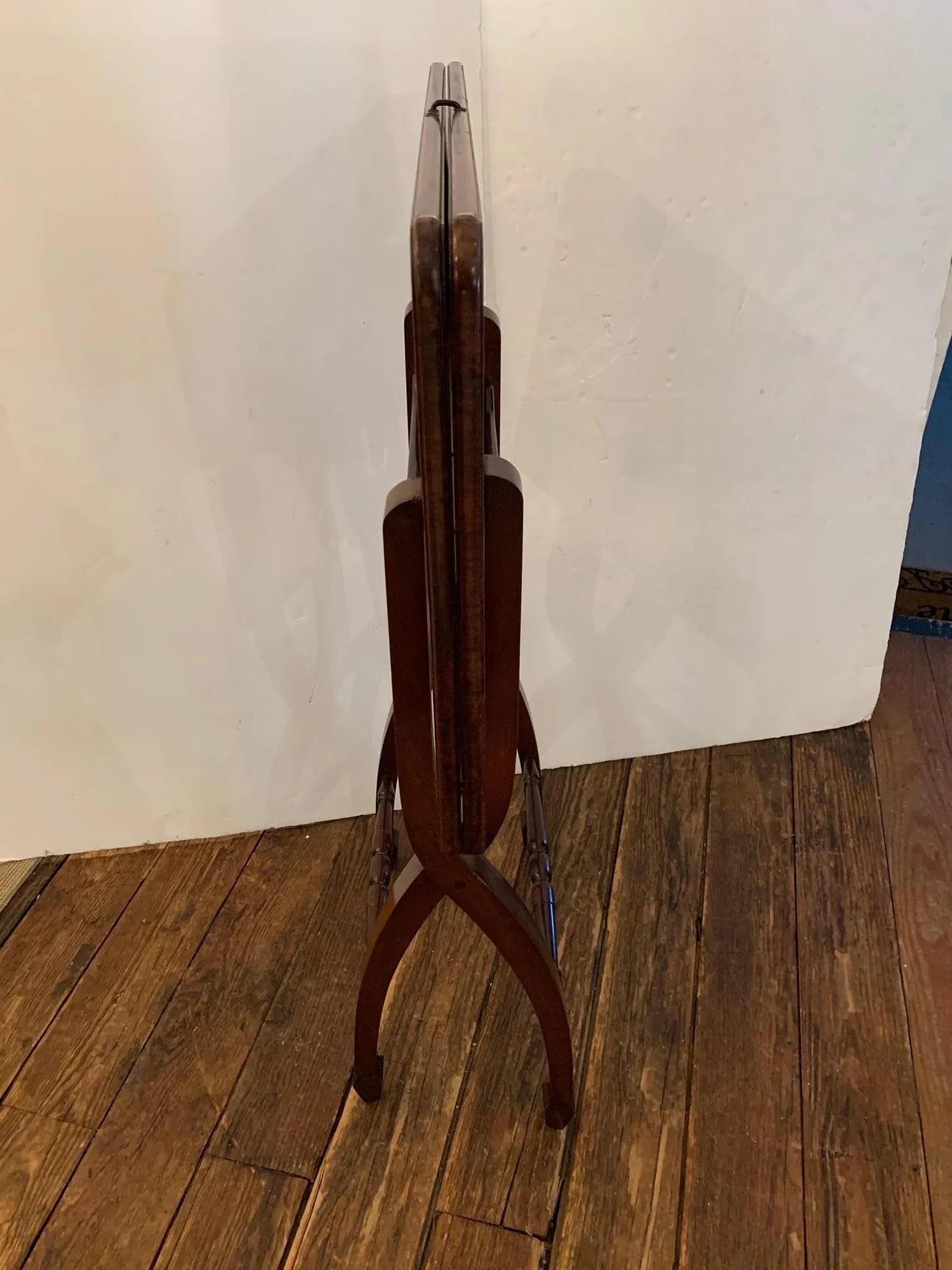 Campaign Style Mahogany Side or Dining Table - 5