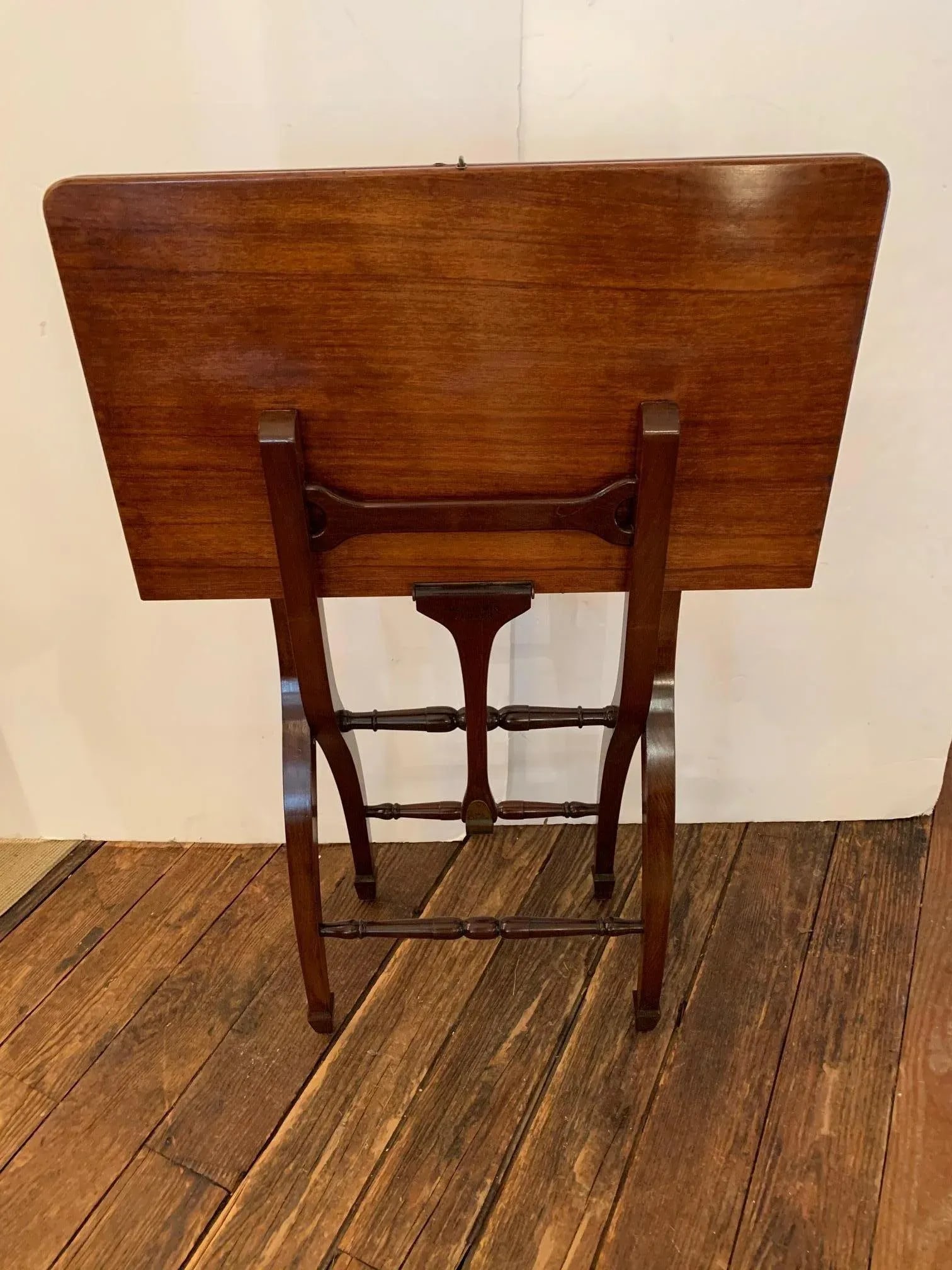 Campaign Style Mahogany Side or Dining Table - 8