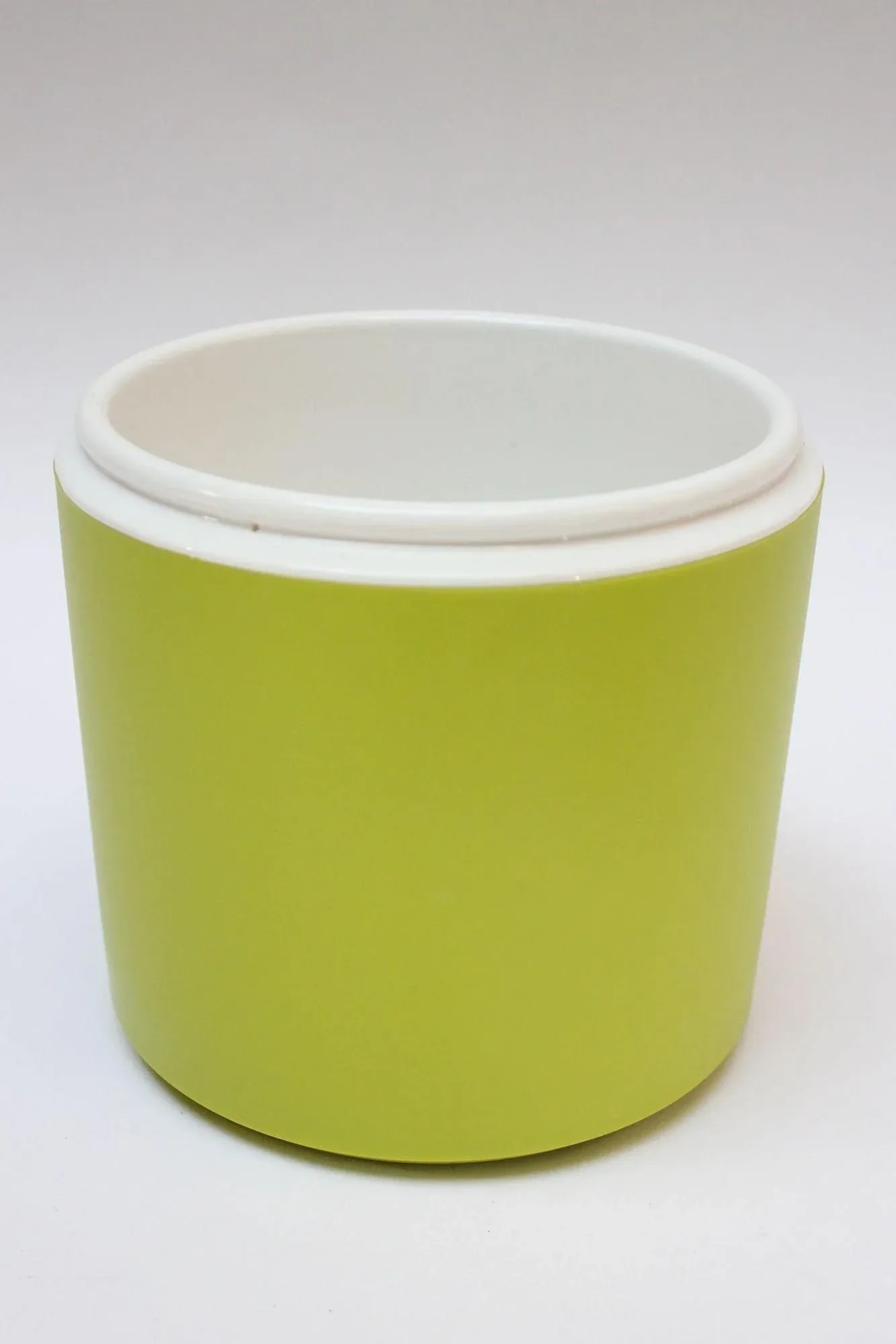 Italian Modernist Silver-Plated "Pepper" Ice Bucket With Neon Green Interior - 6
