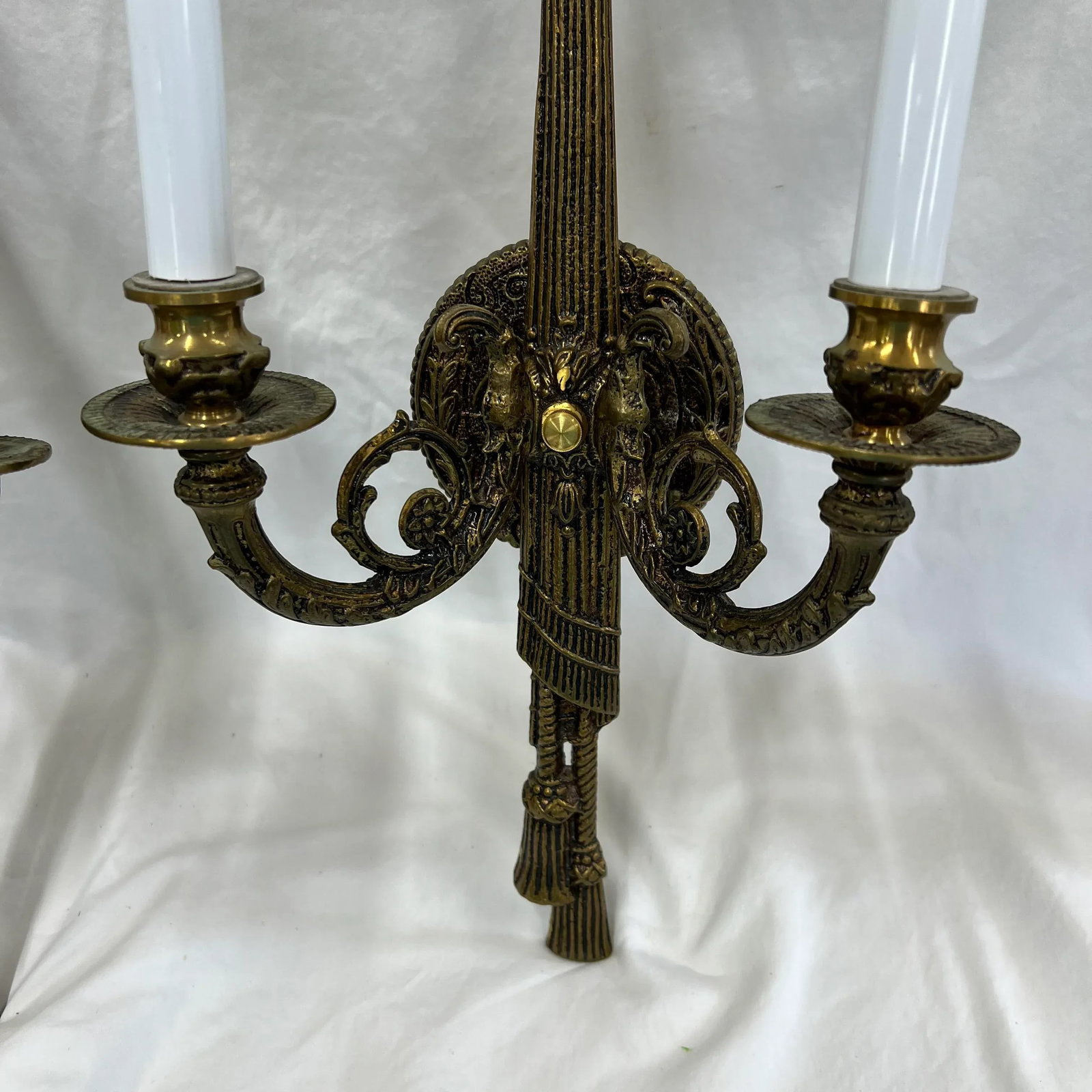 Mid Century French Style Electric Wall Sconces - a Pair - 4