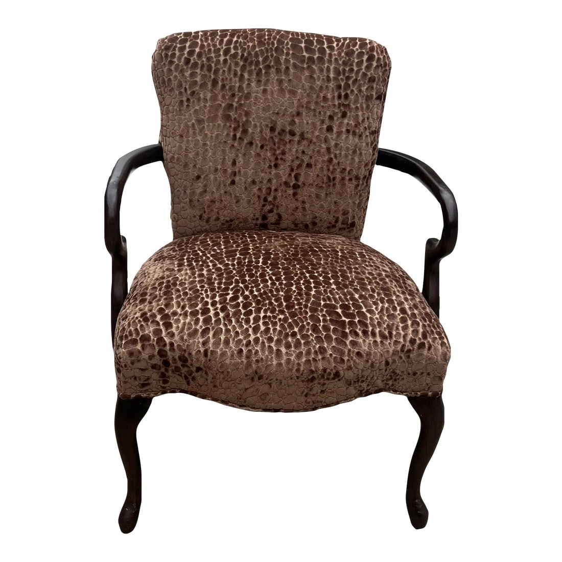 1940s Cheetah Textile Wooden Chair (1 of 10)