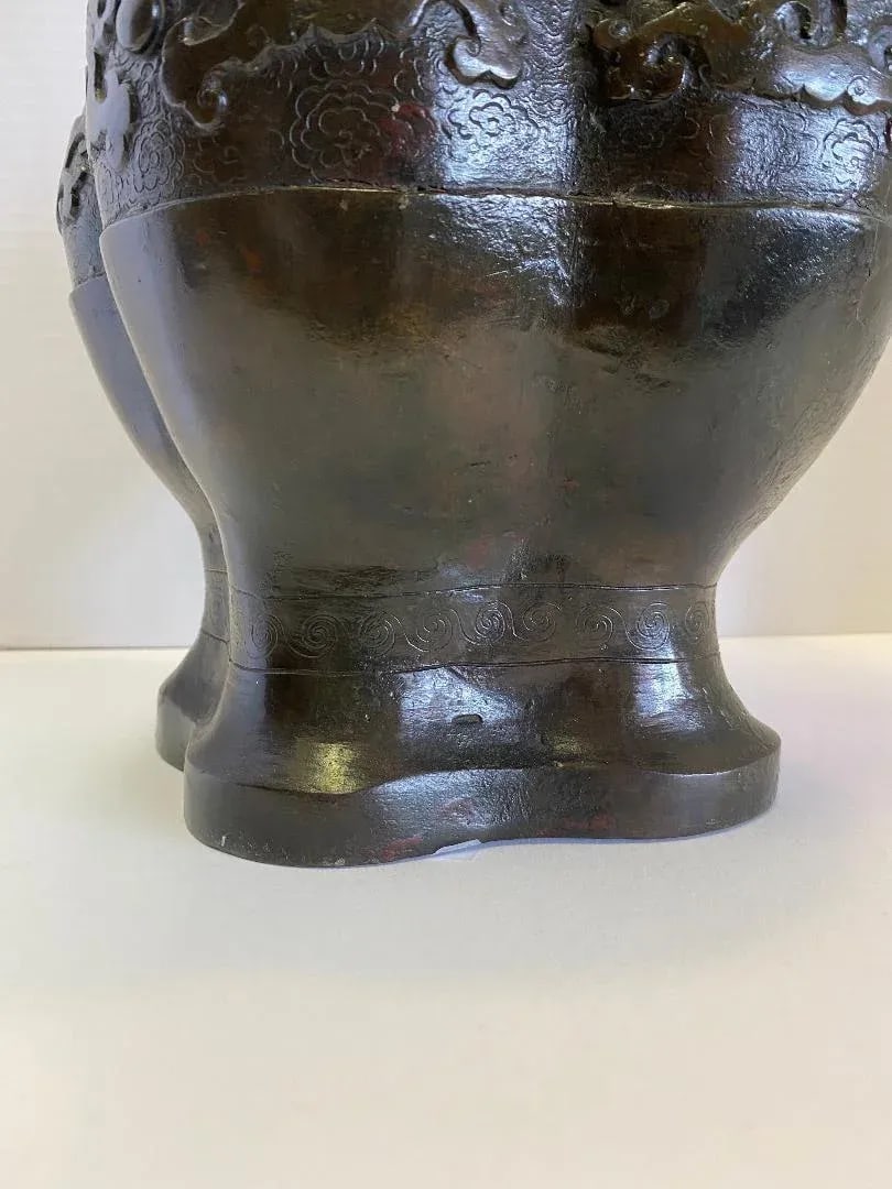 Chinese Bronze "Gu" Vase - 6