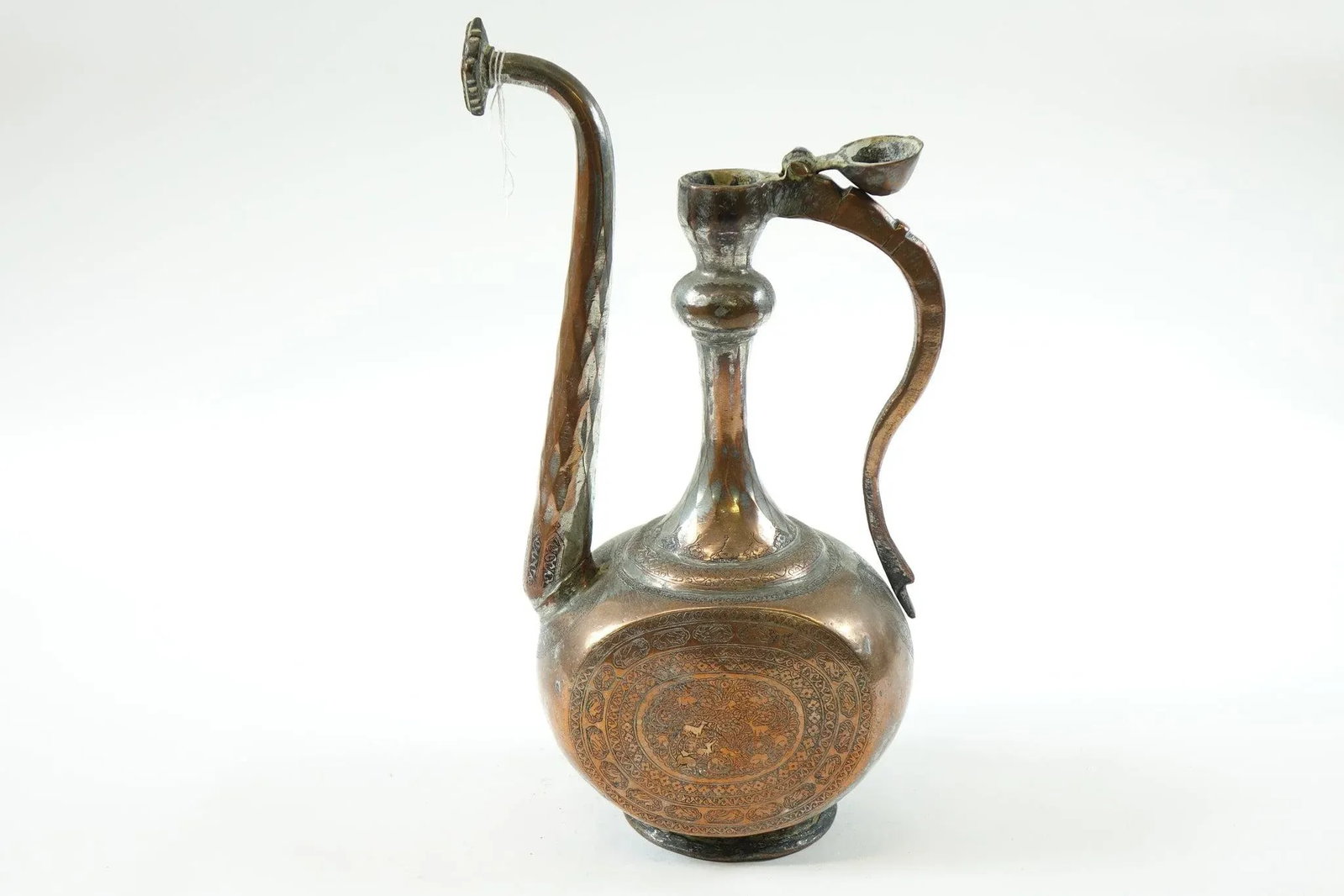 Antique Copper Middle Eastern/Persian Water Ewer - 2