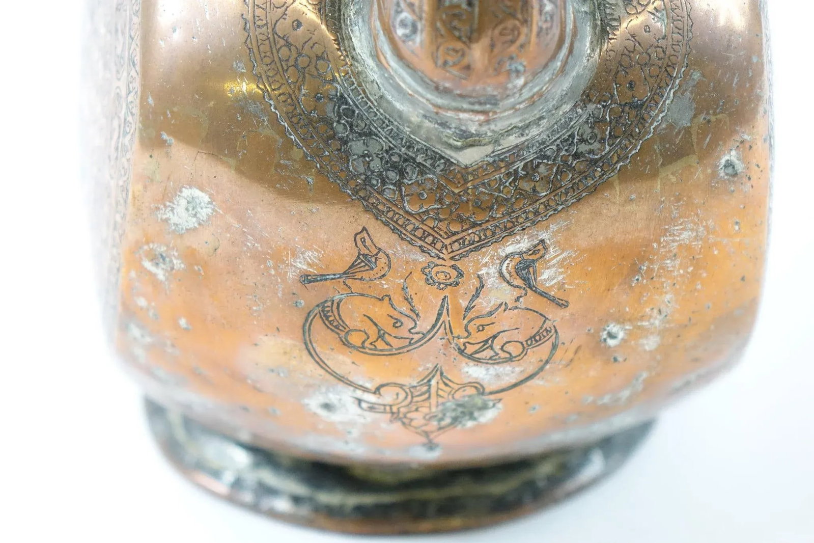 Antique Copper Middle Eastern/Persian Water Ewer - 4