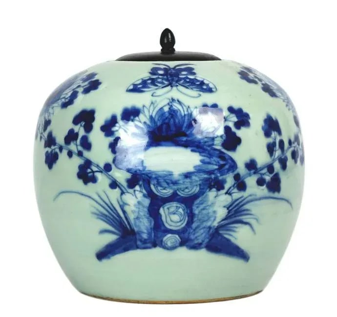 Antique 19th Century Chinese Porcelain Jar With Lid - 6