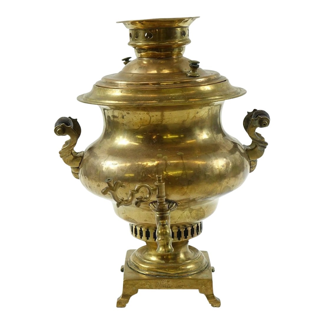Antique Brass Russian Samovar (1 of 5)