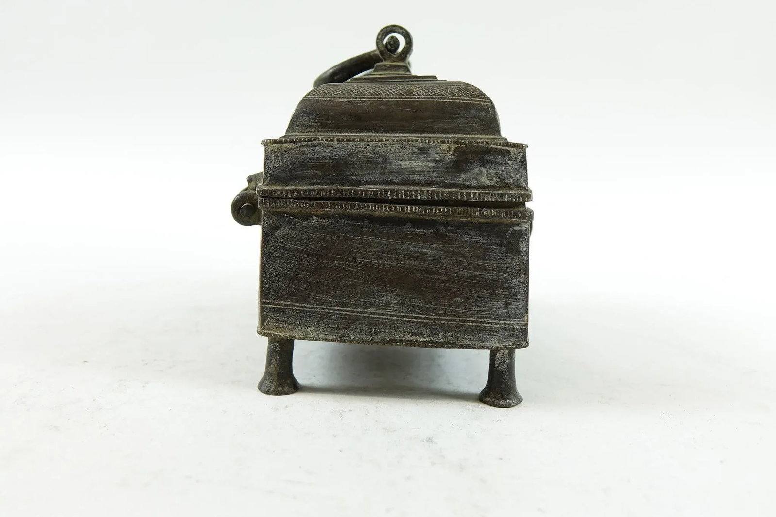 19th Century Antique Persian Brass Jewelry Box - 2