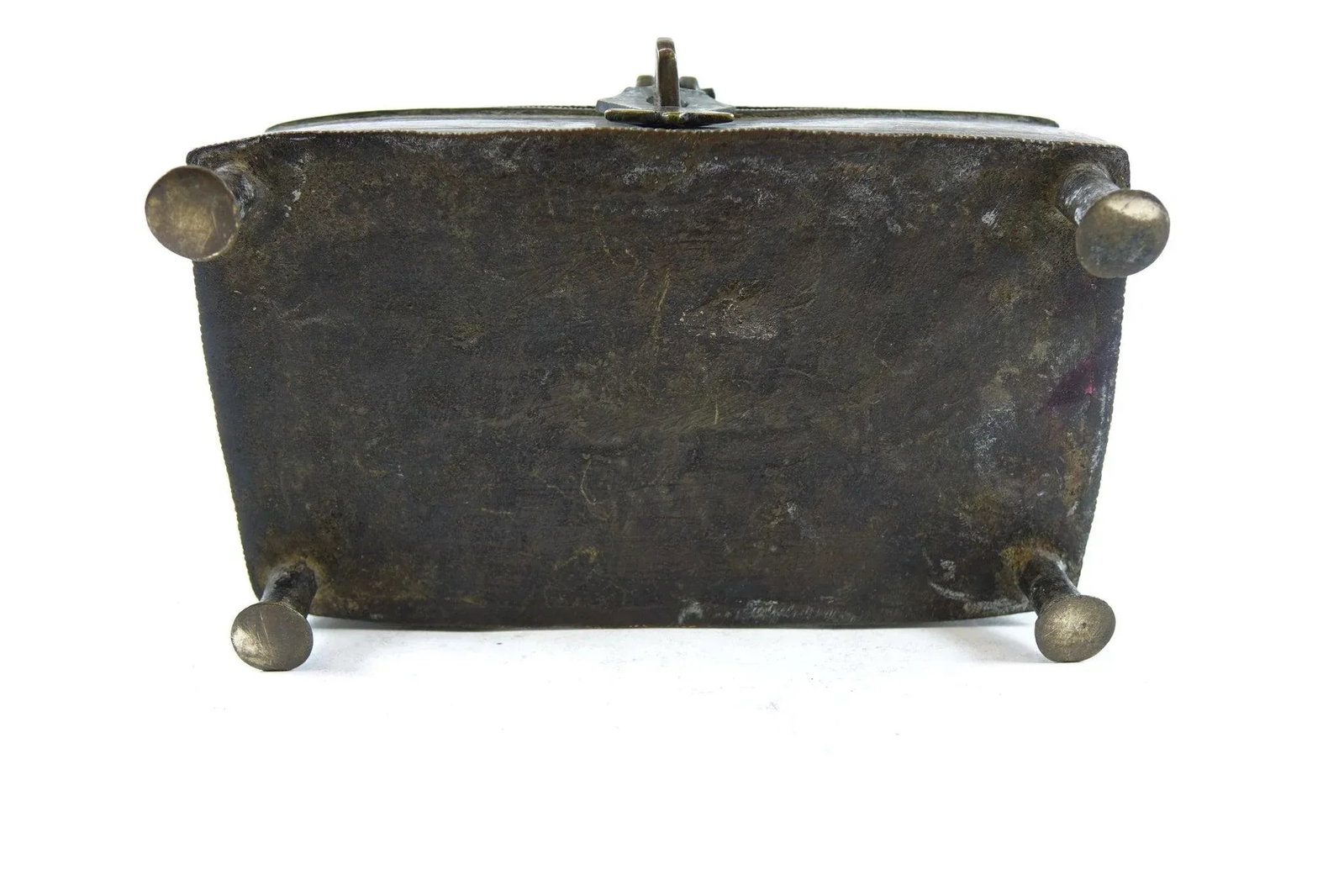 19th Century Antique Persian Brass Jewelry Box - 4