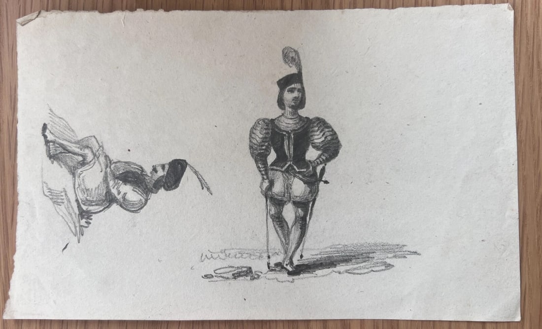 Man Portrait, Orient 19th century - Drawing Antique Original - 6