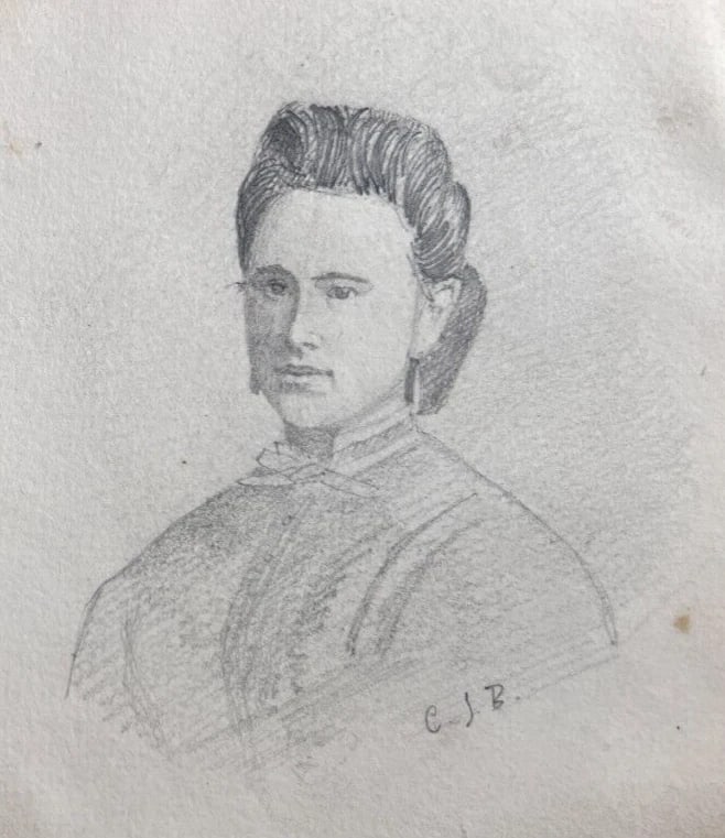 Antique Original Drawing Woman Portrait, People 19th century: Title: Antique Original Drawing Woman Portrait, People 19th century Description: Pencil on paper 20 x 12 cm stains, small cuts, laminated on paper Reserve: $50.00 Shipping: Domestic: Flat-rate of $22.