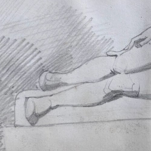 Man Portrait Sculpture - Drawing Antique Original 19th century - 6