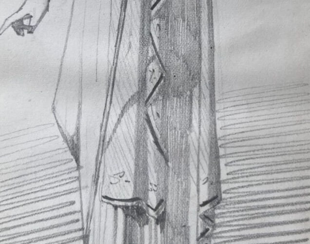 Woman Portrait Junon Mythology 19th century - Antique Original Drawing - 4