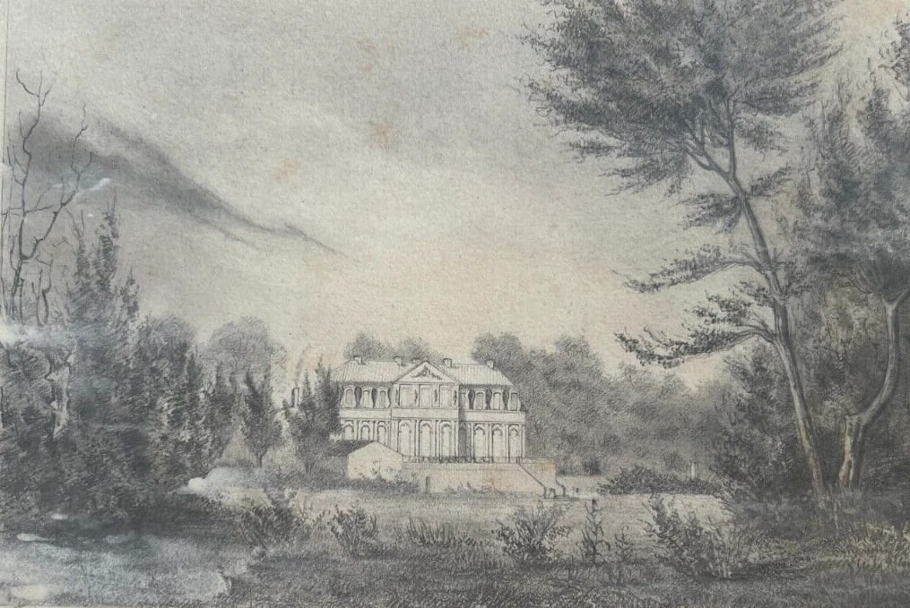 19th century Landscape, House, Garden, Forest - Drawing Antique Pencil: Title: 19th century Landscape, House, Garden, Forest - Drawing Antique Pencil Description: Pencil on paper 18 x 24 cm / 7.08 x 9.44 inches laminated on paper, stains Reserve: $80.00 Shipping: Domestic