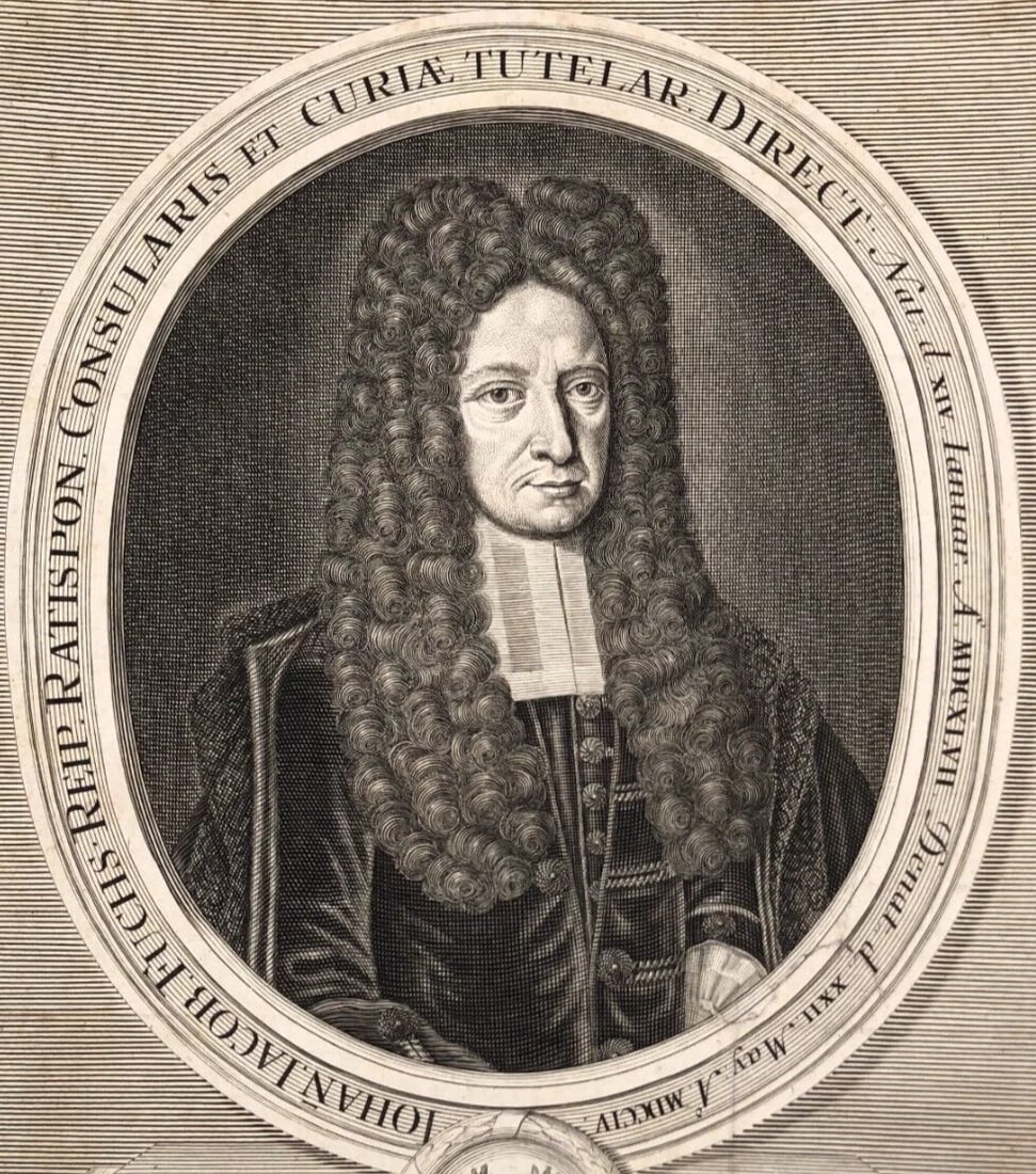 Antique Etching Original Man Portrait, Johann Jacob Fuchs: Title: Antique Etching Original Man Portrait, Johann Jacob Fuchs Description: Engraving on paper 22.5 x 32 cm stains, folds Reserve: $50.00 Shipping: Domestic: Flat-rate of $22.00 to anywhere within t